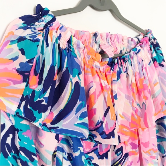 Lilly Pulitzer Dee Top Off the Shoulder Size Small - Picture 4 of 6